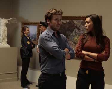 Ilfenesh Hadera and Jack Cutmore-Scott in Deception (2018)