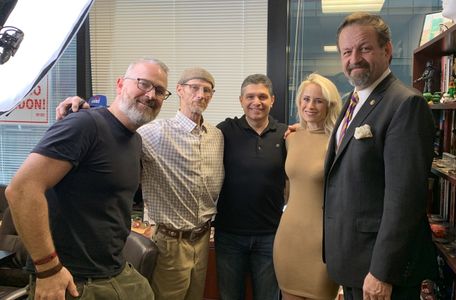 Still of Christopher Martini, Gary Petrone, Jack Thomas Smith, Mandy Del Rio, and Dr. Sebastian Gorka on the set of News