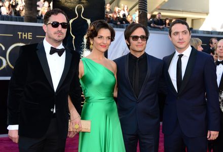 Gael García Bernal, Antonia Zegers, Pablo Larraín, and Juan de Dios Larraín