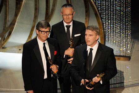 Rick Carter, Kim Sinclair, and Robert Stromberg at an event for The 82nd Annual Academy Awards (2010)