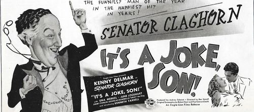 June Lockhart, Kenny Delmar, and Kenneth Farrell in It's a Joke, Son! (1947)