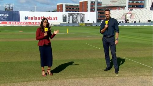 Michael Vaughan and Isa Guha in Cricket: Today at the Test (2020)