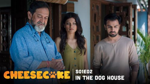 Mahesh Manjrekar, Jitendra Kumar, and Akanksha Thakur in Cheesecake (2019)