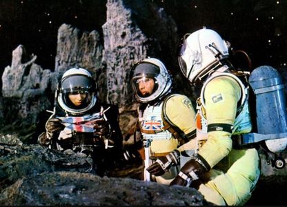 Sean Kelly, Gordon Robinson, and John Murray Scott in First Men in the Moon (1964)