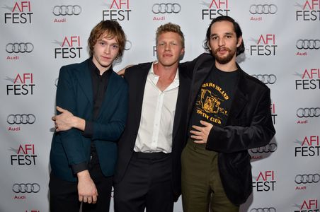 Josh Safdie, Sebastian Bear-McClard, and Caleb Landry Jones at an event for Heaven Knows What (2014)