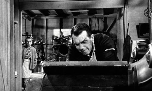 Fred MacMurray and Belle Montrose in The Absent Minded Professor (1961)