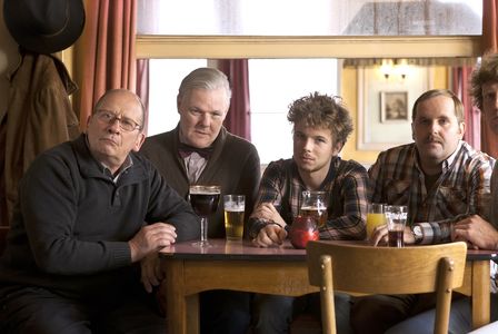 Dirk van Dijck, Jos Verbist, Wietse Tanghe, and Tom Audenaert in Quiz Me Quick (2012)