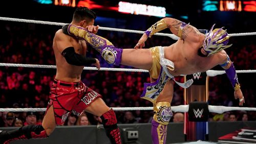 Akira Tozawa and Emanuel Rodriguez in WWE Survivor Series (2019)