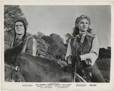 Rhonda Fleming and Burt Nelson in Bullwhip (1958)