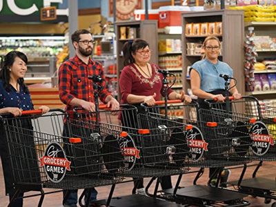 Katy Chang, Collin Craig, Jazz Singsanong, and Katy Smith in Guy's Grocery Games (2013)