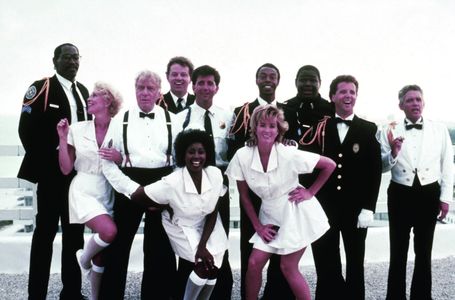 G.W. Bailey, Leslie Easterbrook, George Gaynes, David Graf, Janet Jones, Lance Kinsey, Matt McCoy, Marion Ramsey, Bubba 