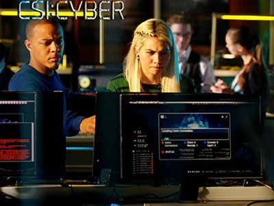 Shad Moss and Hayley Kiyoko in CSI: Cyber (2015)