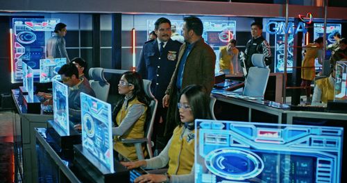 Gabby Eigenmann, Elle Villanueva, Neil Ryan Sese, and Sophia Senoron in Voltes V: Legacy (2023)