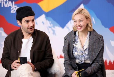 Sarah Gadon and Christopher Abbott at an event for The IMDb Studio at Sundance: The IMDb Studio at Acura Festival Villag