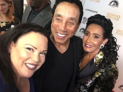 on the red carpet with Smokey Robinson