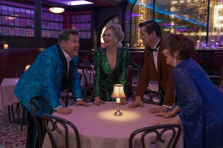 Nicole Kidman, Meryl Streep, James Corden, and Andrew Rannells in The Prom (2020)