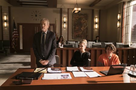 Billy Bob Thornton and Nina Arianda in Goliath (2016)