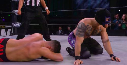 Trey Tucker and Ethan Page in AEW Dark: Elevation (2021)