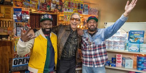 Jeff Goldblum, The Kid Mero, and Desus Nice in Desus & Mero: Just Asking Questions (2021)