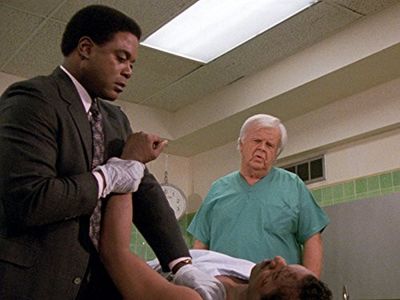 Dan Biggers, Howard E. Rollins Jr., and Barry Scott in In the Heat of the Night (1988)