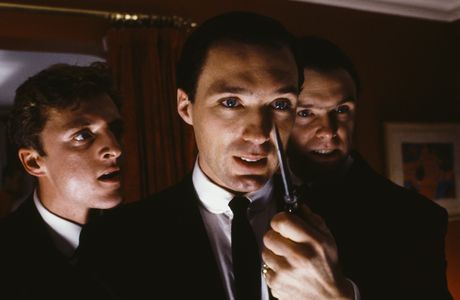 Gary Kemp, Martin Kemp, and Gary Love in The Krays (1990)