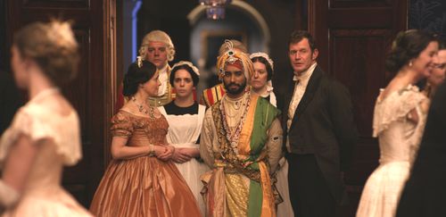 Jason Flemyng, Amanda Root, and Satinder Sartaaj in The Black Prince (2017)