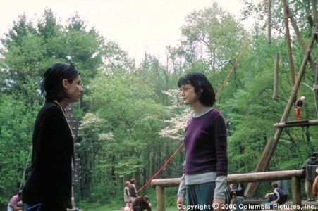 Gwen and Andrea at the ropes course