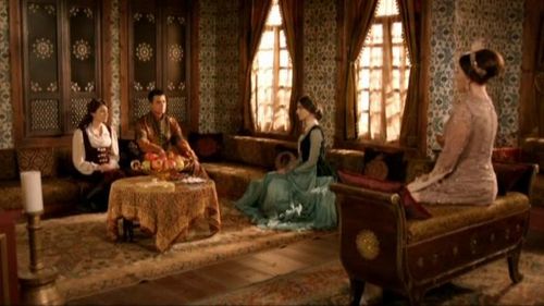 Mehmet Günsür, Nebahat Çehre, and Nur Fettahoglu in The Magnificent Century (2011)