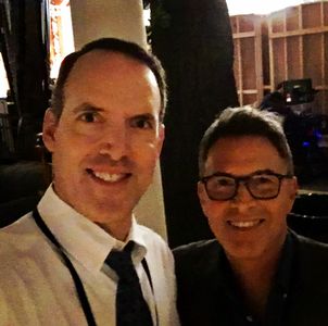 with Tim Daly on the set of Madam Secretary