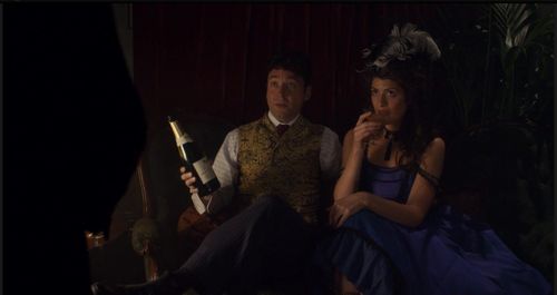 Michael Weston and Natasha Jean Sparkes in Houdini and Doyle (2016)