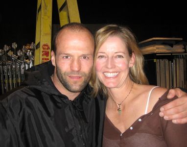 Jason Statham & Susan Savage on the set of 