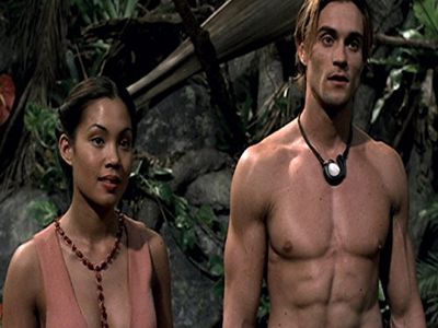 Daniel Goddard and Natalie Mendoza in BeastMaster (1999)