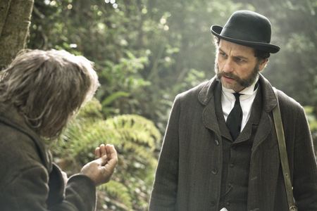 Matthew Rhys, Michael Smiley, Teddy Cavendish, and Billy Winters in Death and Nightingales (2018)