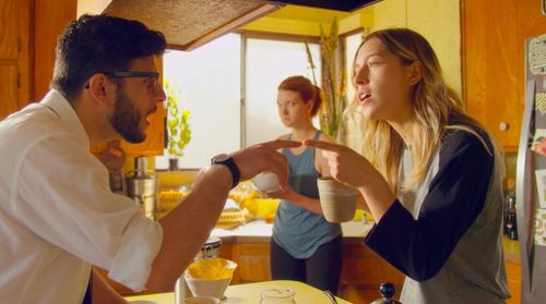 Still of Sarah Youngblood, Alex Mashikian, and Sarah Hoffman in Taco Night