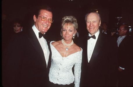 Roger Moore, Gerald Ford, and Christina 'Kiki' Tholstrup