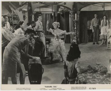 Ed Kemmer, Carlos Rivas, A.E. Ukonu, Elena Verdugo, and Christine White in Panama Sal (1957)