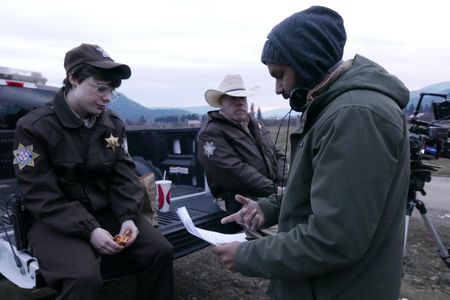 Ron Perlman, Naveen A. Chathapuram, and Camille Legg in The Last Victim (2021)