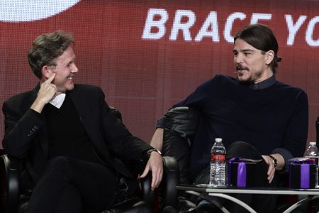 Josh Hartnett and John Logan in Penny Dreadful (2014)