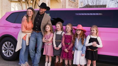 Adam Busby and Danielle Busby in OutDaughtered: Olivia and the Pink Limo (2023)