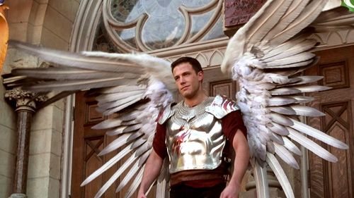 Ben Affleck in the animatronic wings from 