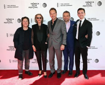 Susan Boyd, Eddie Marsan, Christine Vachon, Patrick Wilson, and Radek Lord at an event for A Kind of Murder (2016)