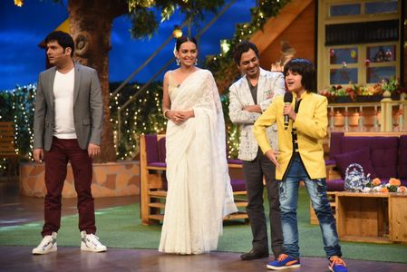 Nawazuddin Siddiqui, Bidita Bag, and Kapil Sharma in The Kapil Sharma Show (2016)