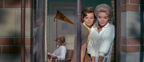 Jenny Maxwell and Cynthia Pepper in Take Her, She's Mine (1963)