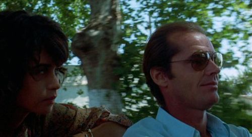 Jack Nicholson and Maria Schneider in The Passenger (1975)