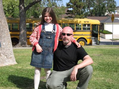 Jadin with John Simpson, Director of 