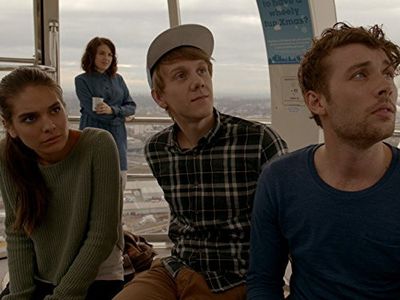 Emily Barclay, Caitlin Stasey, Keegan Joyce, and Josh Thomas in Please Like Me (2013)