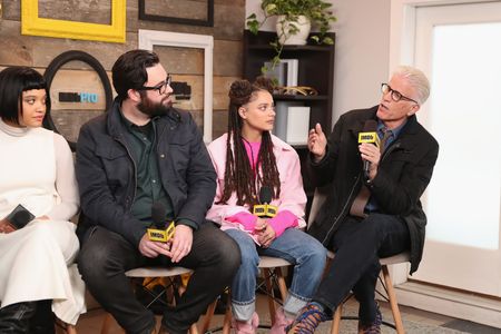 Ted Danson, Brett Haley, Kiersey Clemons, and Sasha Lane at an event for Hearts Beat Loud (2018)