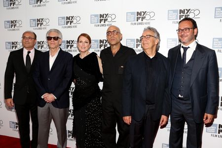 Julianne Moore, David Cronenberg, Howard Shore, Martin Katz, Bruce Wagner, and Michel Merkt at an event for Maps to the 