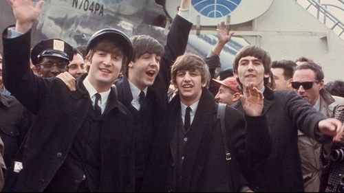 Paul McCartney, John Lennon, George Harrison, Ringo Starr, and The Beatles in The Beatles: Eight Days a Week - The Touri