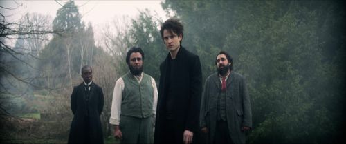 Sanjeev Bhaskar, Tom Sturridge, Asim Chaudhry, and Vivienne Acheampong in The Sandman: Imperfect Hosts (2022)